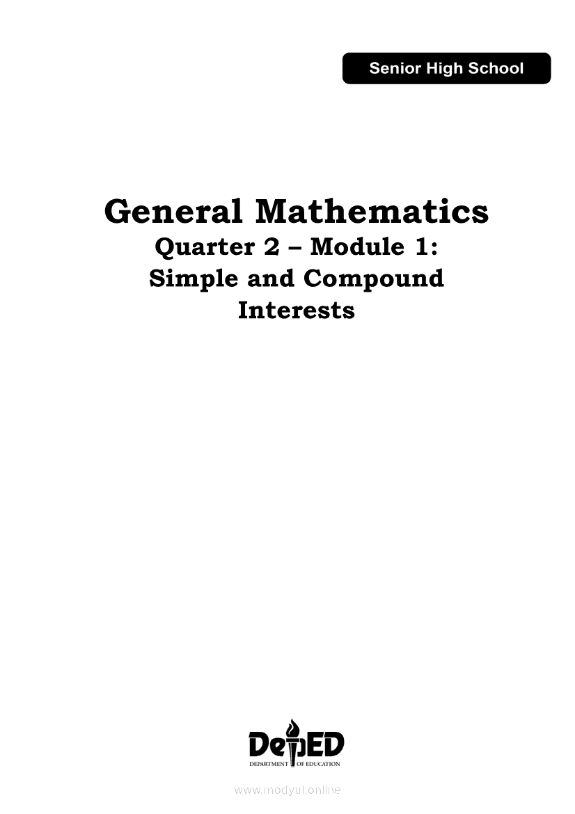 General Mathematics Grade 11 Module 11