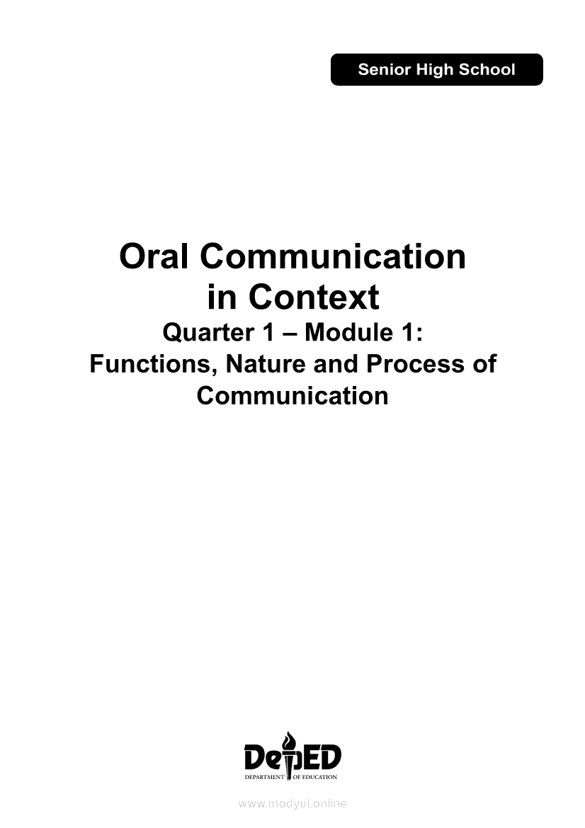 what is the nature and process of communication