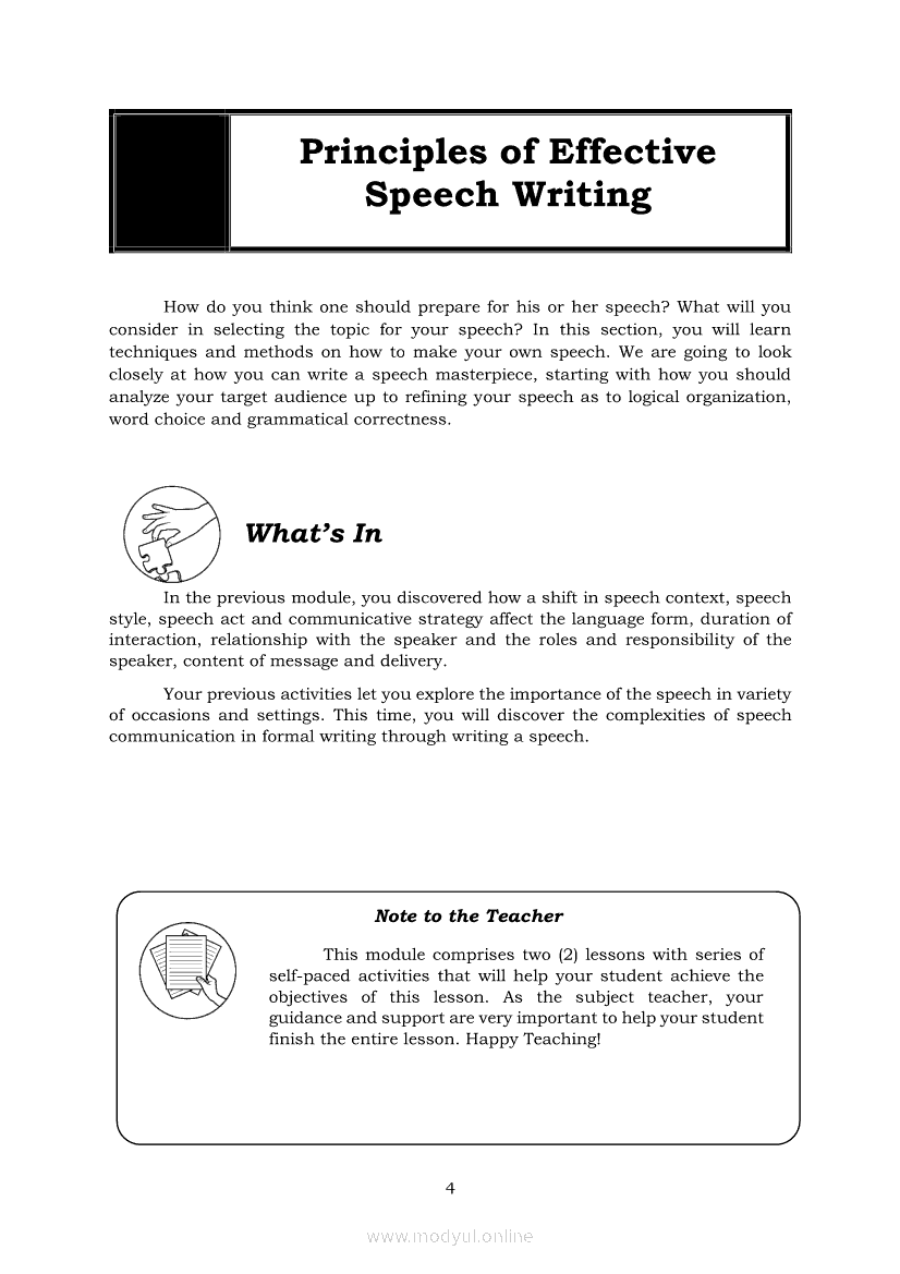 oral communication quarter 2 principles of speech delivery